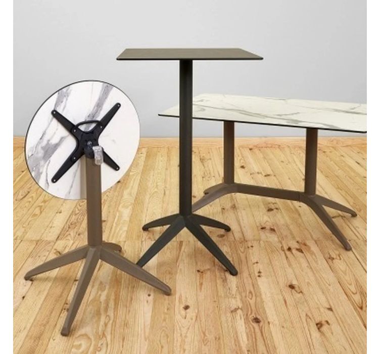 Стол QUATRO FOLD ø 70 WHITE-WHITE5